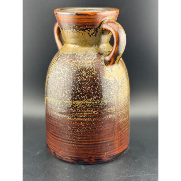 Vintage Hosley Pottery Two-Handle Urn Vase - Picture 6 of 9